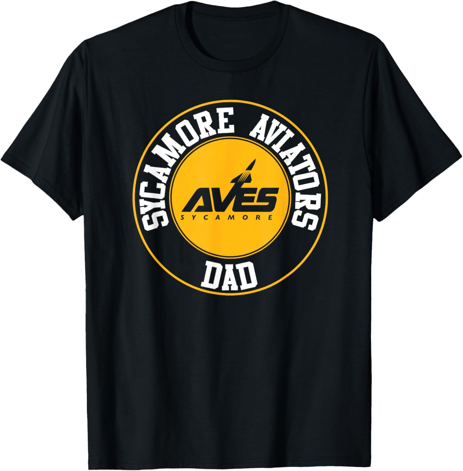 Sycamore Aves Aviator Dad CUTB3109 T-Shirt - T-Shirt | Black