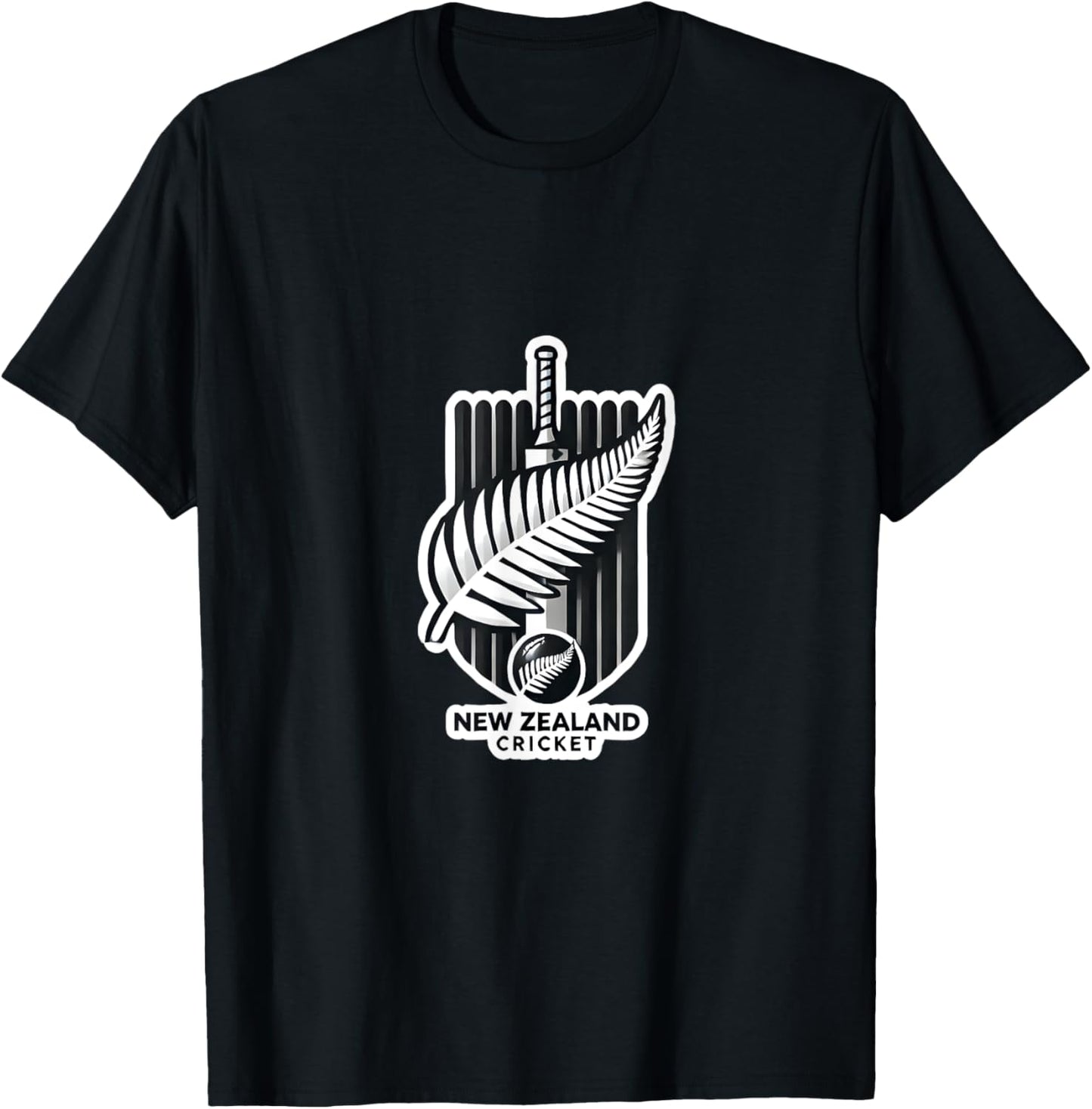 New Zealand Cricket: Celebrating the Spirit of the Black Cap T-Shirt - T-Shirt | Black