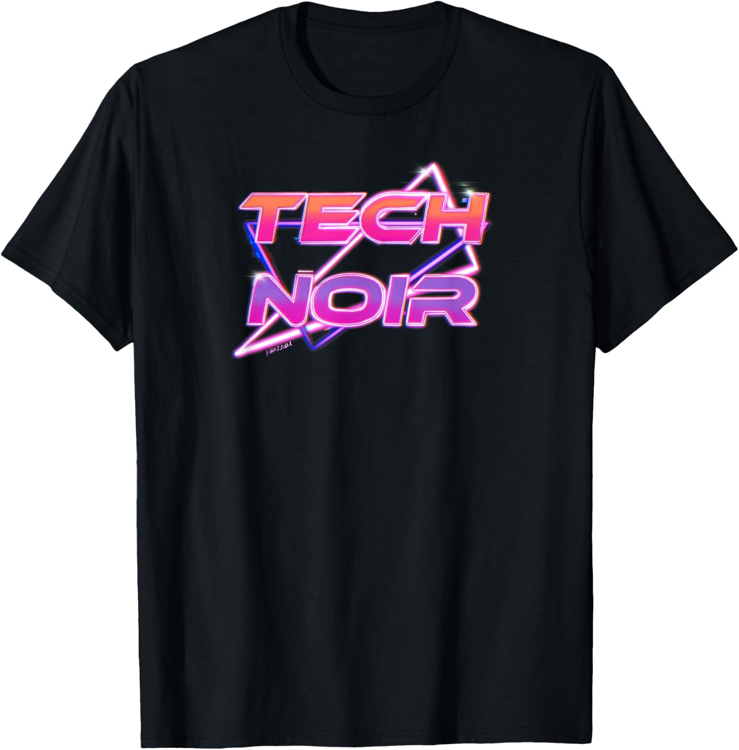 Cyberpunk Tech Noir Vaporwave T-Shirt - T-Shirt | Black