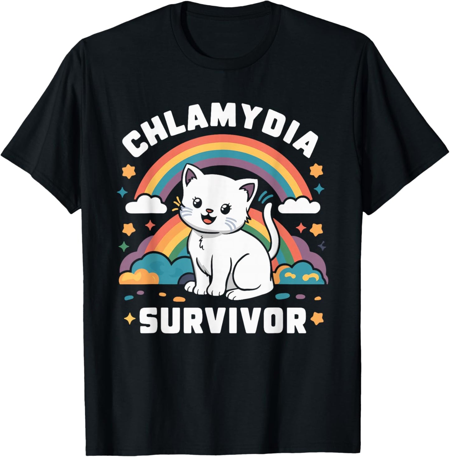Chlamydia Survivor T-Shirt - T-Shirt | Black
