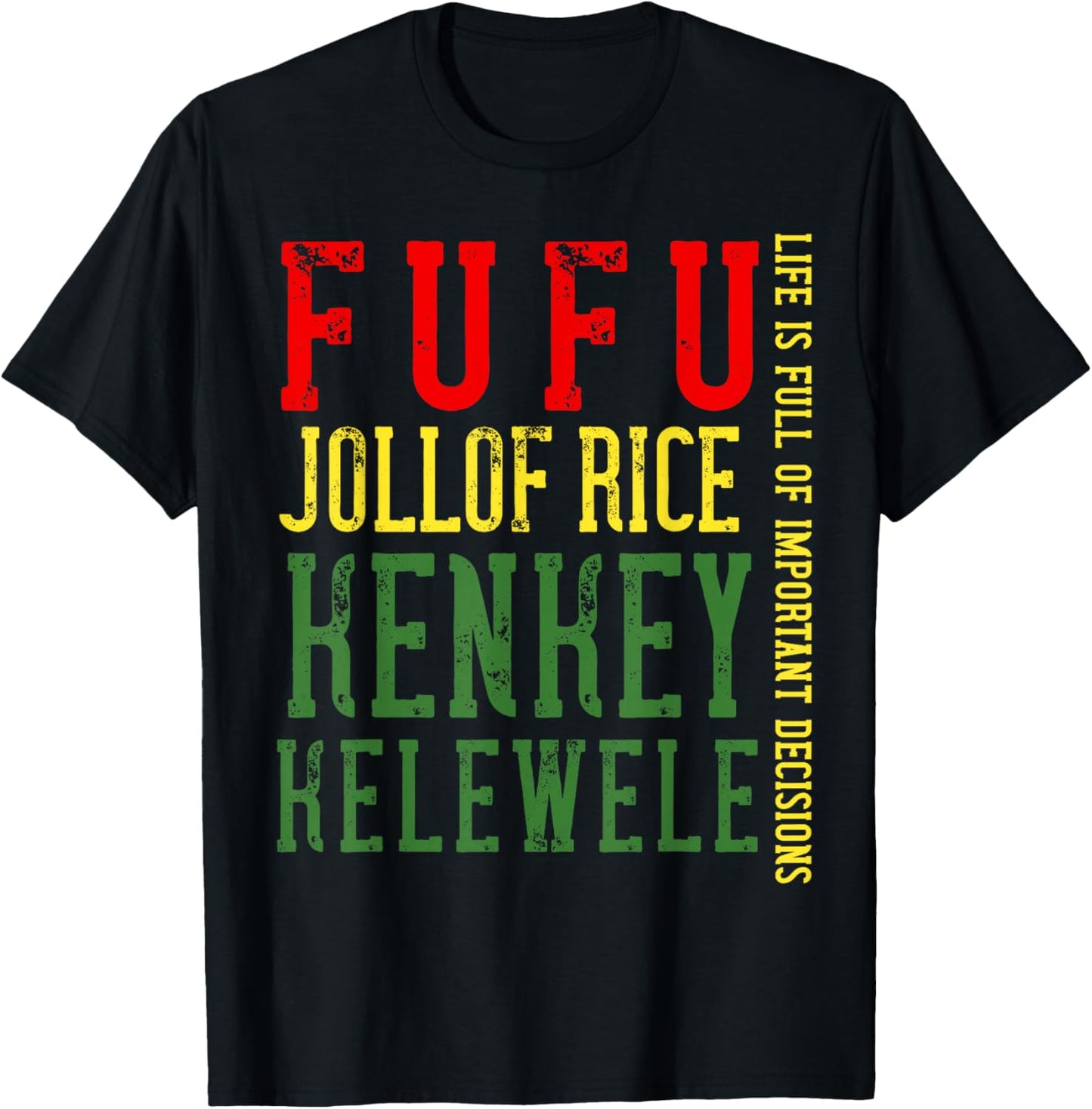 Ghana Flag Women Ghanaian Pride Roots Heritage Food T-Shirt - T-Shirt | Black