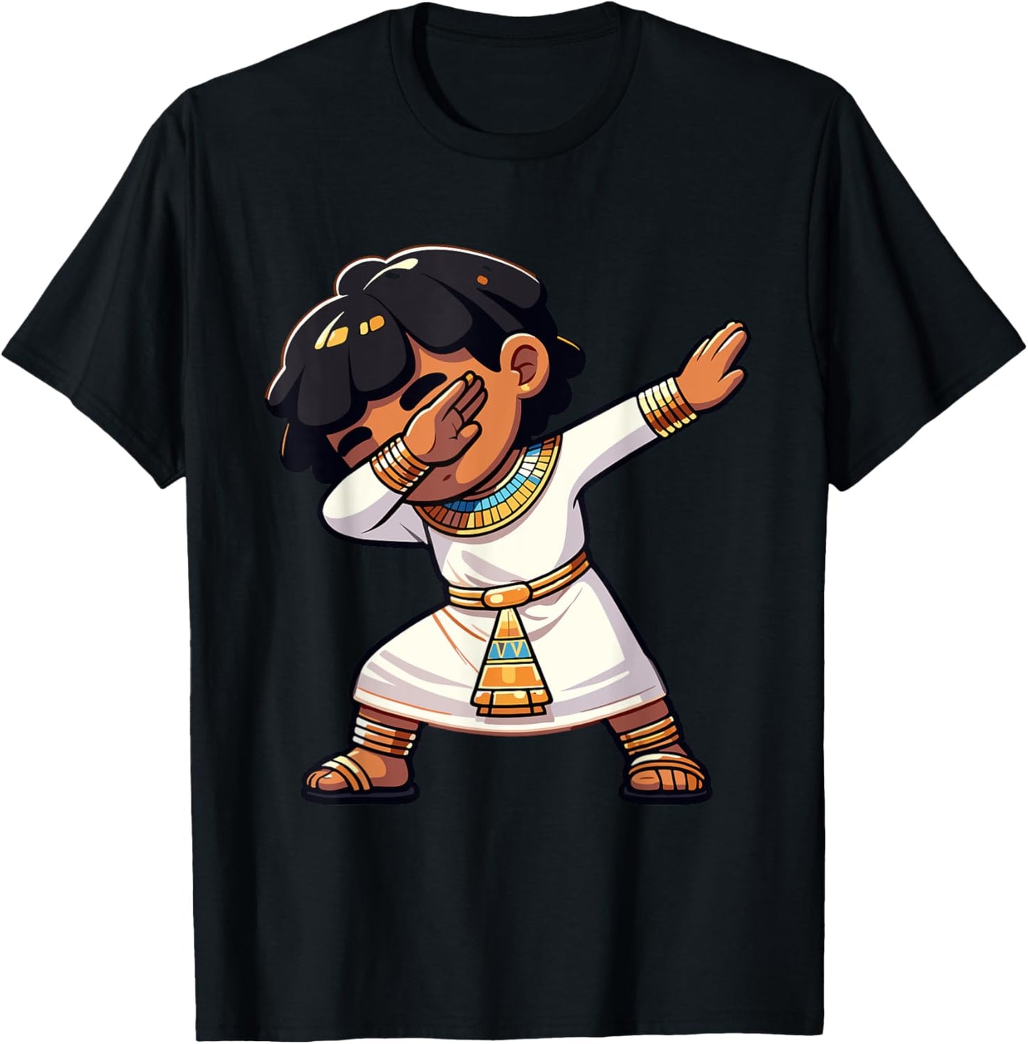 Boys Egyptian Dabbing Pharaoh Egyptian Clothing T-Shirt - T-Shirt | Black