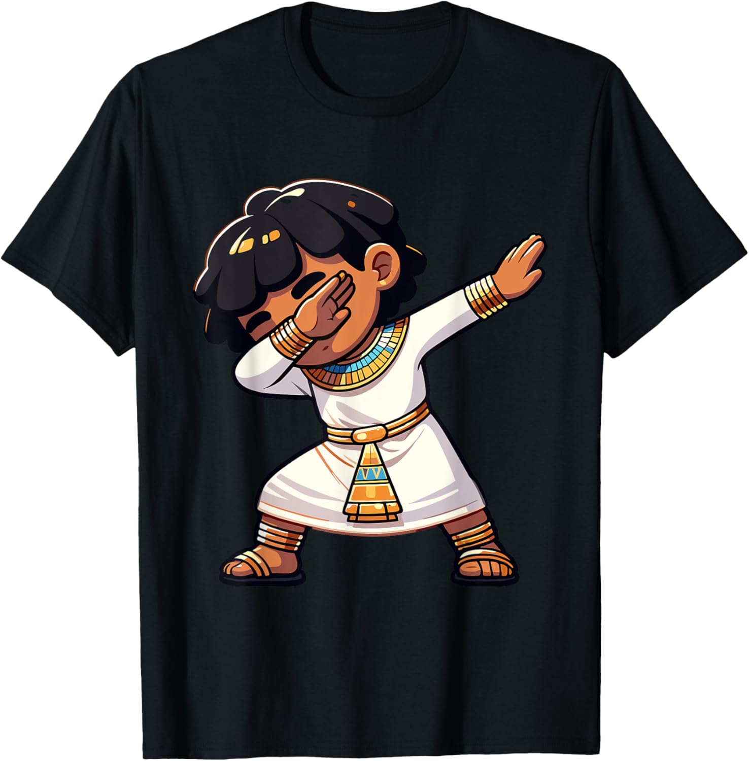 Boys Egyptian Dabbing Pharaoh Egyptian Clothing T-Shirt - T-Shirt | Black
