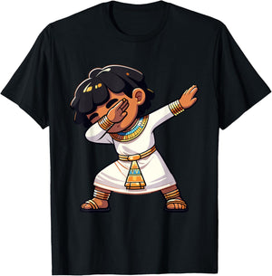 Boys Egyptian Dabbing Pharaoh Egyptian Clothing T-Shirt - T-Shirt | Black