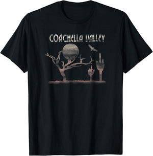 Coachella Valley Vintage Desert Print T-Shirt - T-Shirt | Black