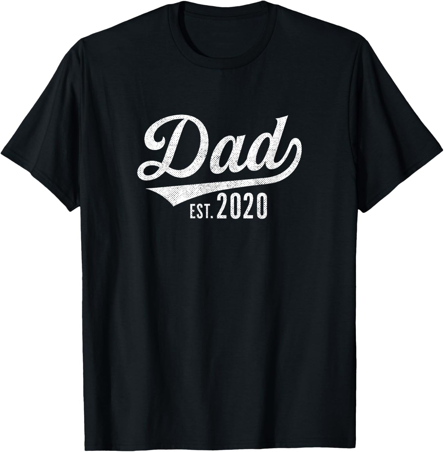 Dad est. 2020 shirt - expecting baby fathers day T-Shirt - T-Shirt | Black