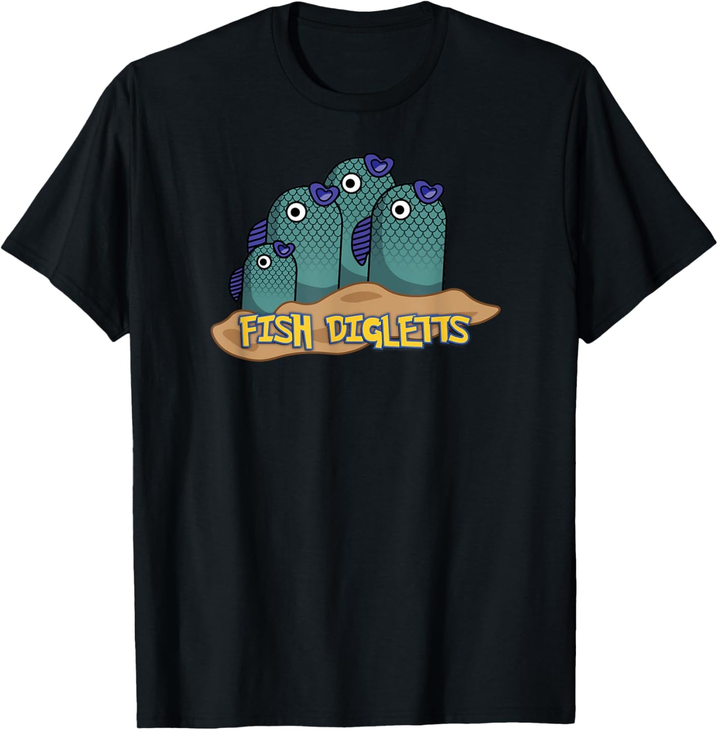 Fish Digletts T-Shirt - T-Shirt | Black