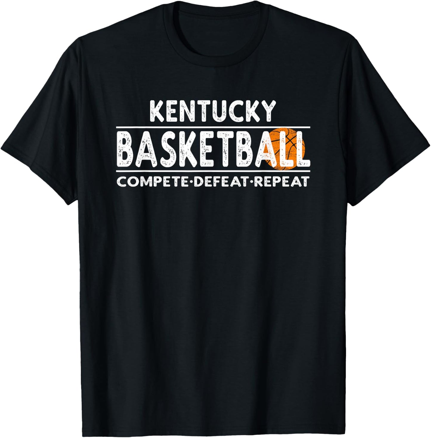 Kentucky Basketball - Compete Defeat Repeat T-Shirt - T-Shirt | Black