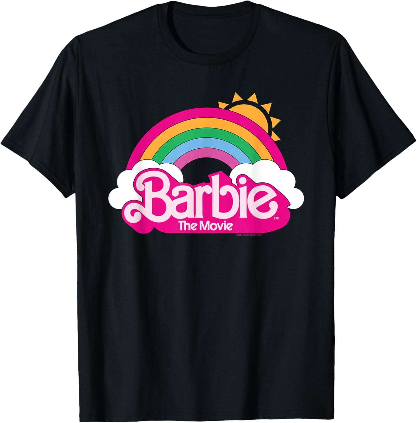 Barbie The Movie - Rainbow Logo T-Shirt - T-Shirt | Black