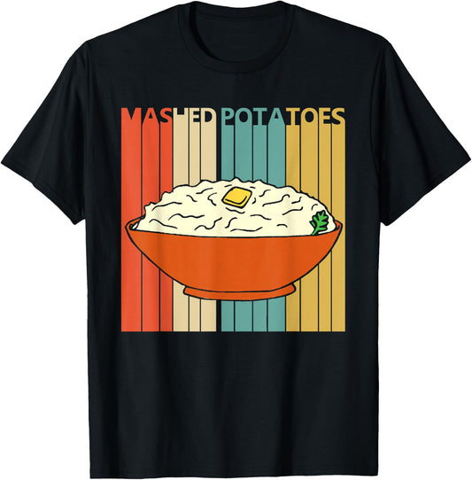 Vintage Mashed Potatoes T-Shirt - T-Shirt | Black