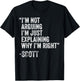 SCOTT Quote Funny Birthday Custom Name Idea Engineer T-Shirt - T-Shirt | Black