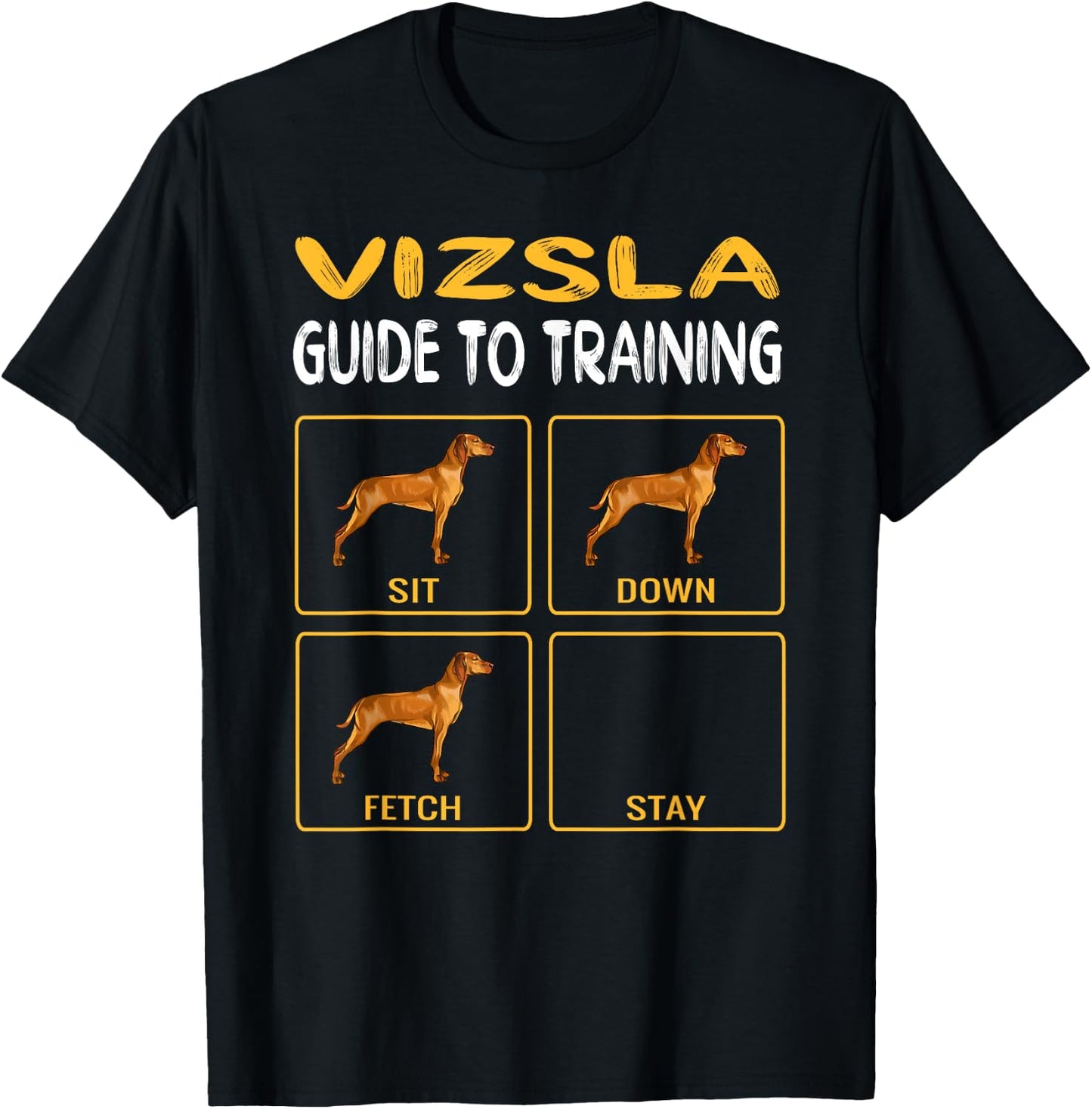 Vizsla Guide To Training Dog Obedience Women Girls Kids T-Shirt - T-Shirt | Black