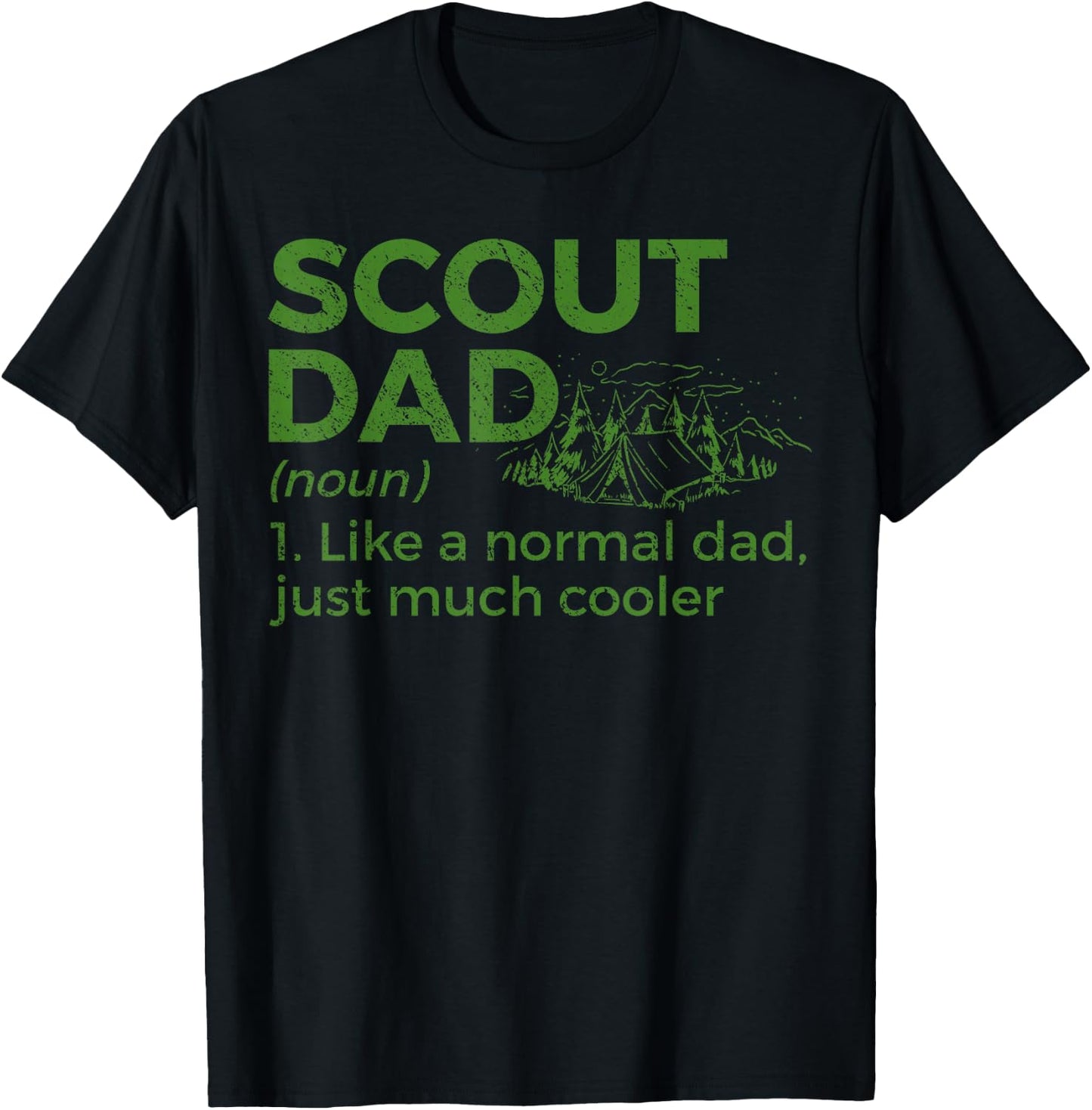 Scouting Funny Scout Dad Definition T-Shirt - T-Shirt | Black