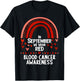 In september we wear red blood cancer awareness T-Shirt - T-Shirt | Black