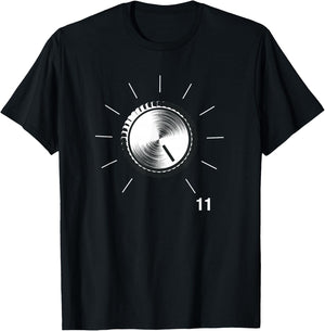 This Go to Eleven - Vintage Tube Amp Volume Control T-Shirt - T-Shirt | Black
