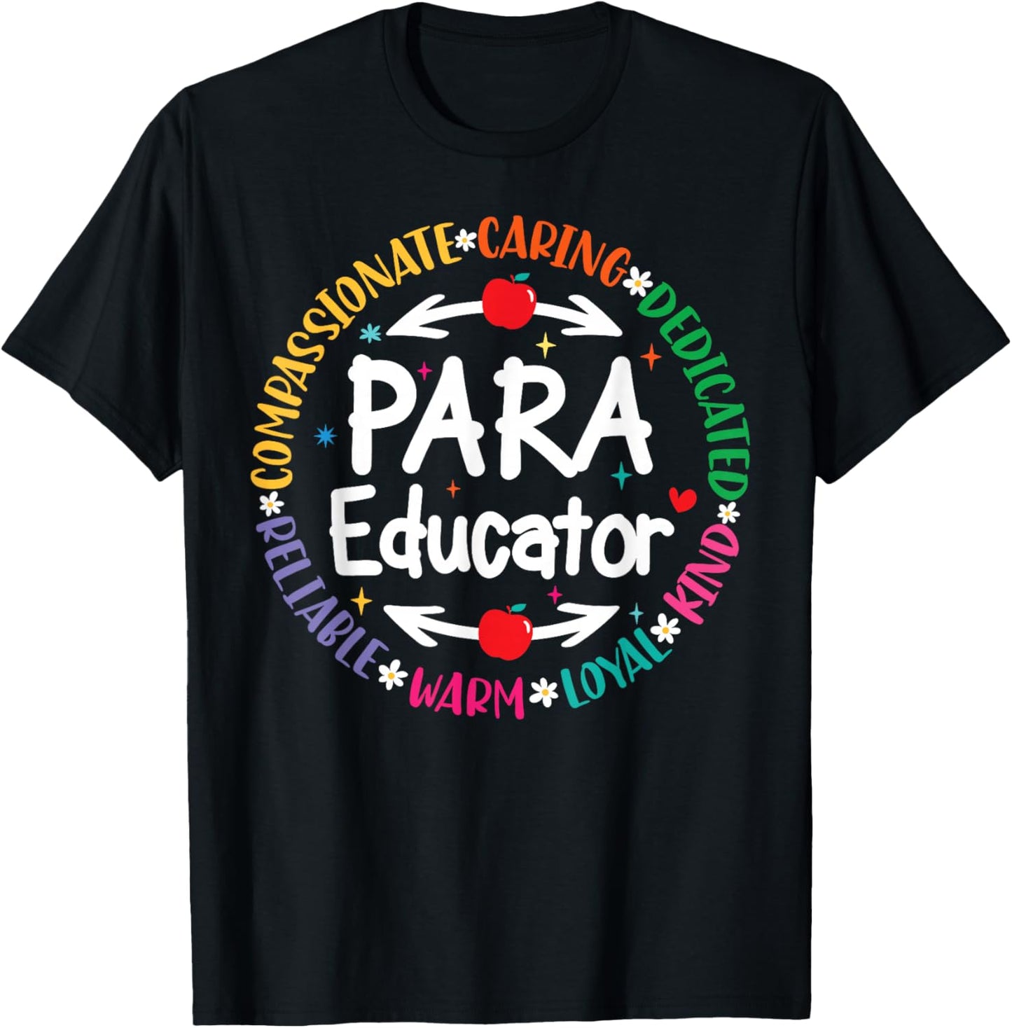 Para Educator Teacher Sped Ed Paraprofessional Paraeducator Women Kids T-Shirt - T-Shirt | Black