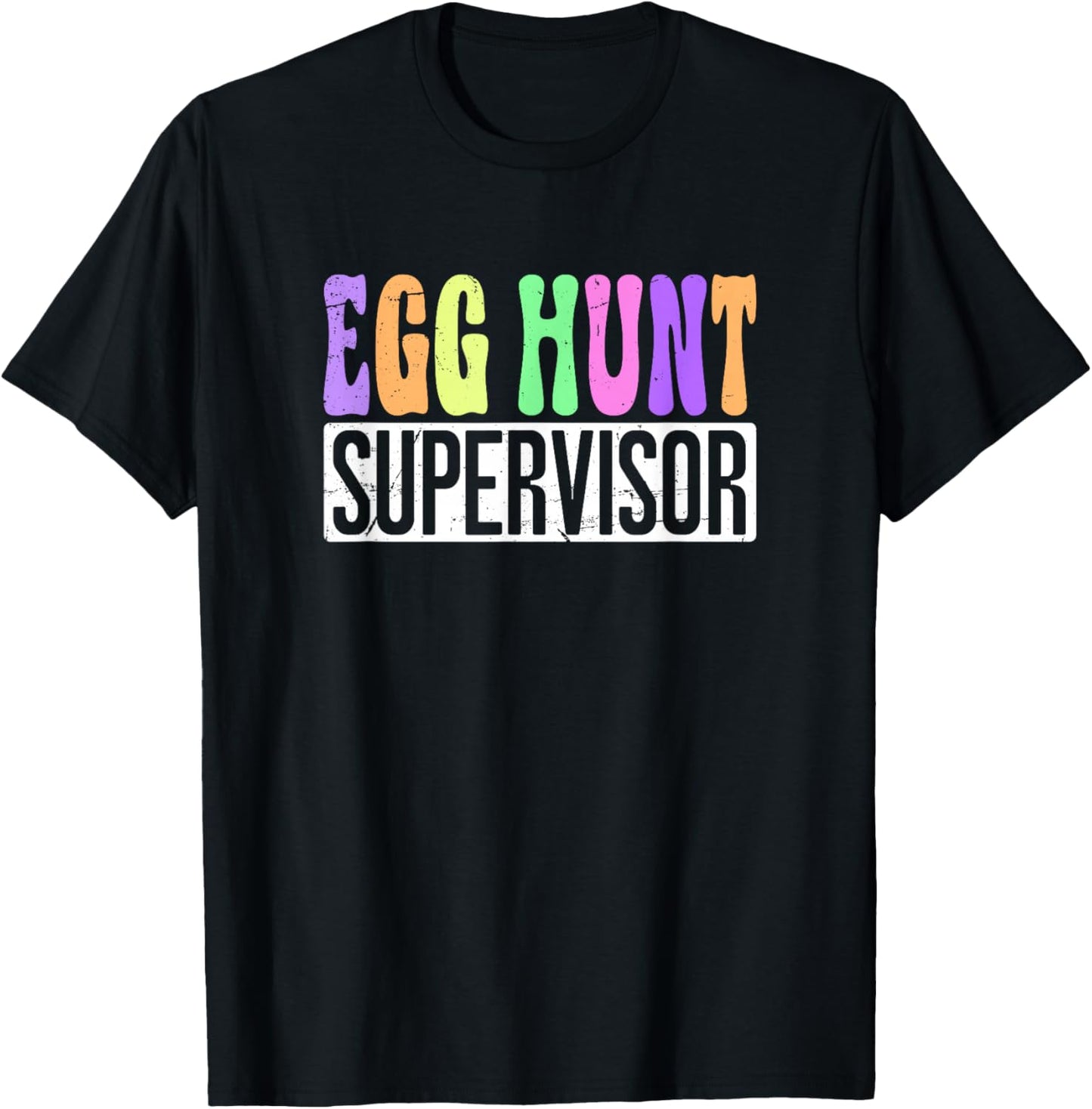 Egg Hunt Supervisor - Egg Hunting Squad Moms Easter T-Shirt - T-Shirt | Black