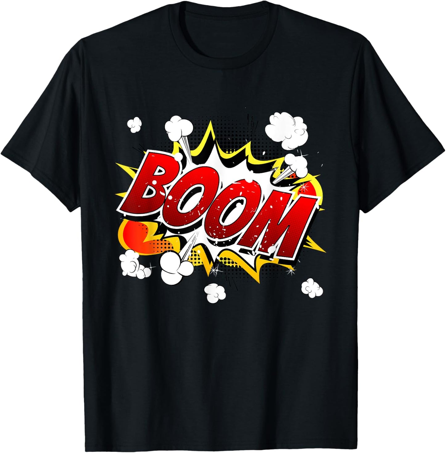 Boom Vintage Pop Art Retro Comic Book Gift Apparel T-Shirt - T-Shirt | Black