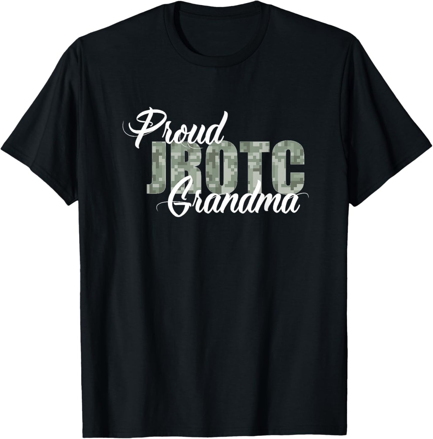 Proud JROTC Grandma T-Shirt - T-Shirt | Black