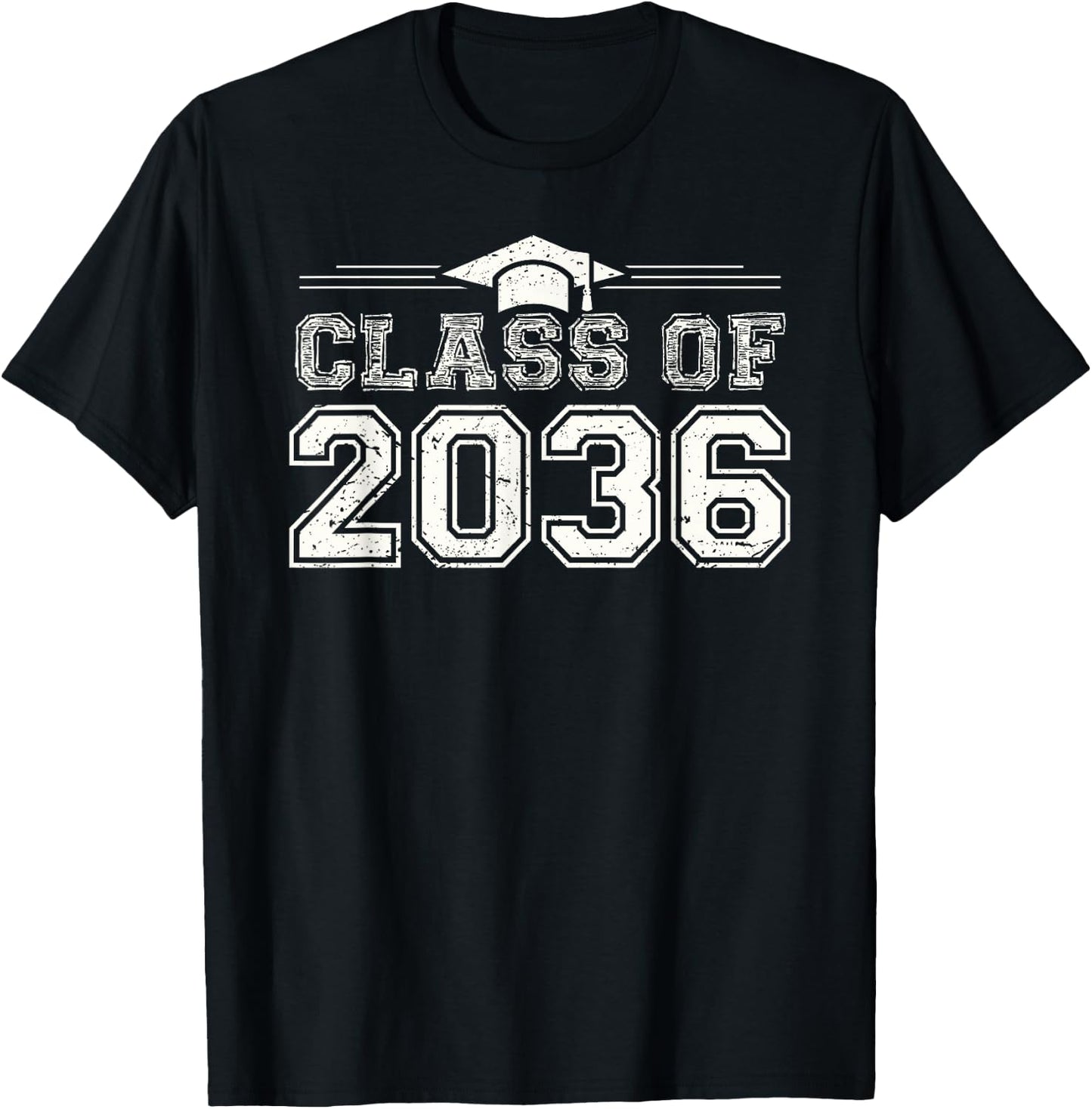 Class of 2036 Grow with me First Day of School T-Shirt - T-Shirt | Black