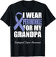 I Wear Periwinkle For My Grandpa Esophageal Cancer Awareness T-Shirt - T-Shirt | Black