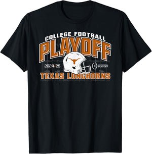 Texas Longhorns College Football Playoff CFP 2024-2025 T-Shirt - T-Shirt | Black