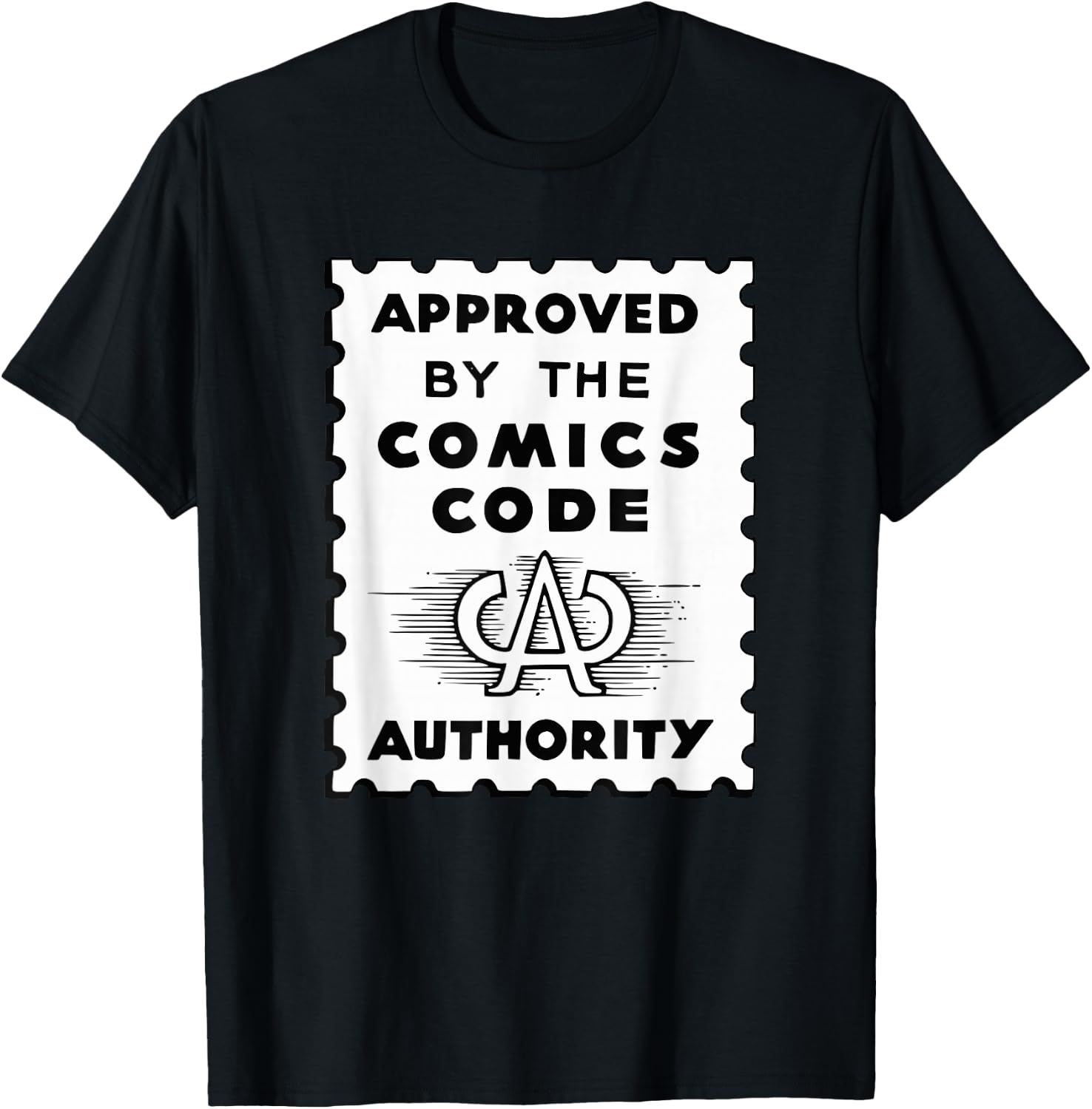 Vintage Comic Code Authority print for Comic Lovers T-Shirt - T-Shirt | Black