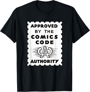 Vintage Comic Code Authority print for Comic Lovers T-Shirt - T-Shirt | Black