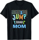 Mom Mommy Jump Squad Birthday Boy Trampoline Jumper Bday T-Shirt - T-Shirt | Black
