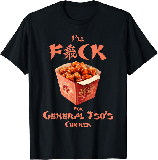 Funny General Tso Shirt - Funny Chinese Food T-Shirt - T-Shirt | Black