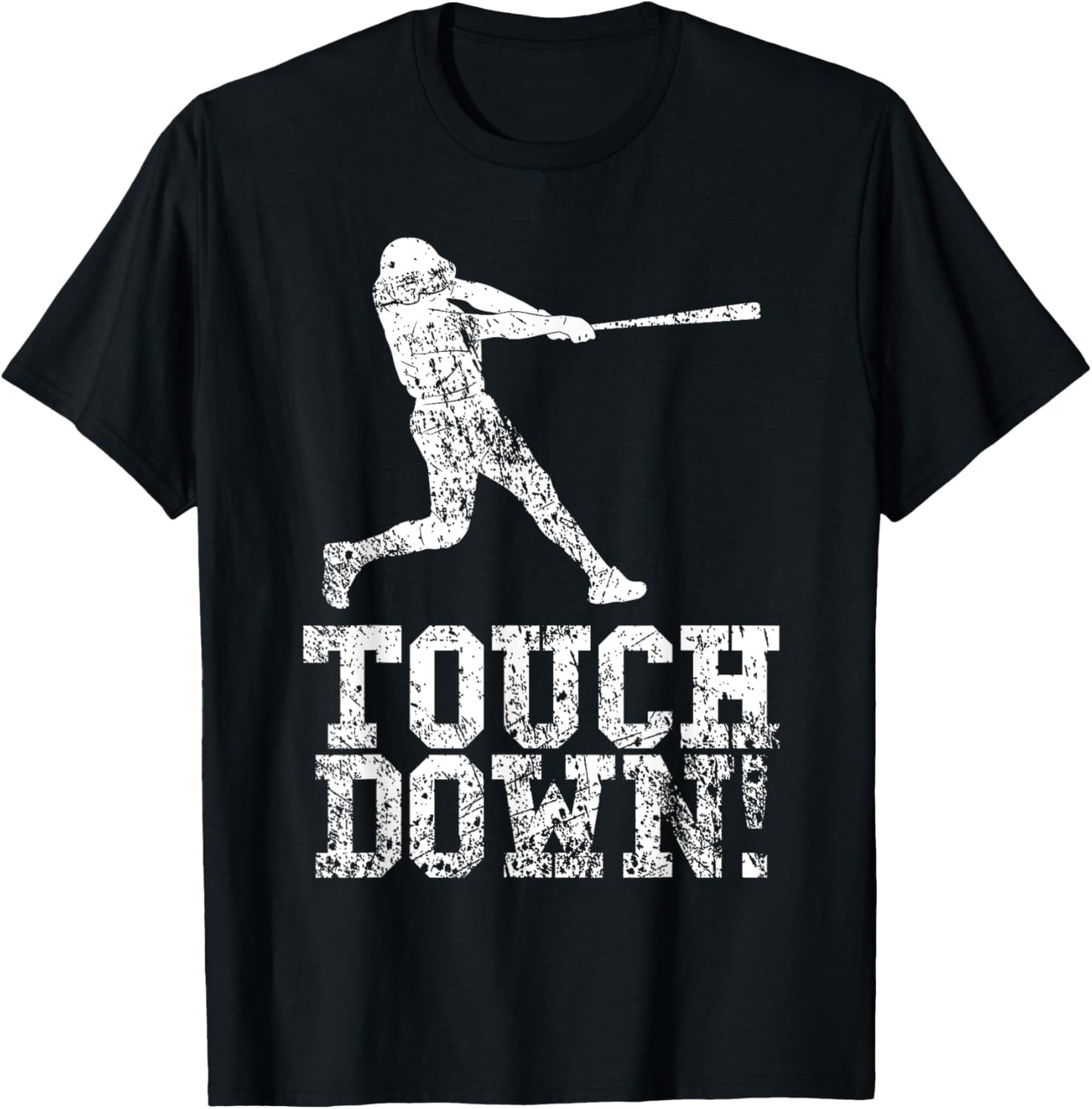 Funny Touchdown Baseball Football Sports T-Shirt - T-Shirt | Black
