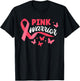 Women Breast Cancer Pink Warrior Shirts, Pink Ribbon Fighter T-Shirt - T-Shirt | Black