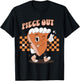 Retro Pumpkin Pie Piece Out Peace Funny Thanksgiving Fall T-Shirt - T-Shirt | Black