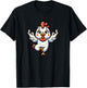 Cute Yoga Chicken Gymnastics fitness workout meditation T-Shirt - T-Shirt | Black