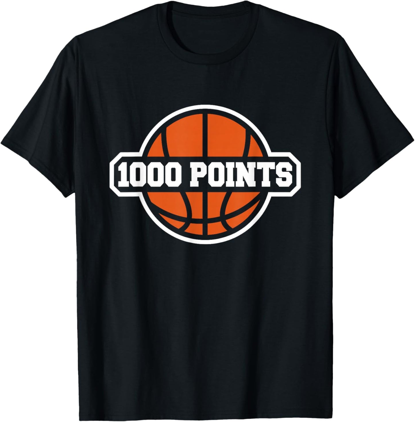 1000 Points Basketball Scorer High School Basketball Player T-Shirt - T-Shirt | Black