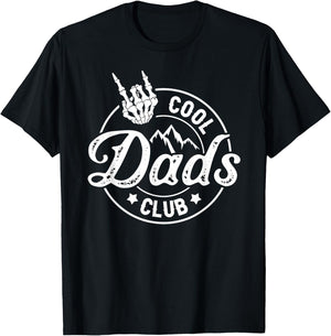 Funny Dad Fathers Day Cool Dads Club Skeleton Hand T-Shirt - T-Shirt | Black