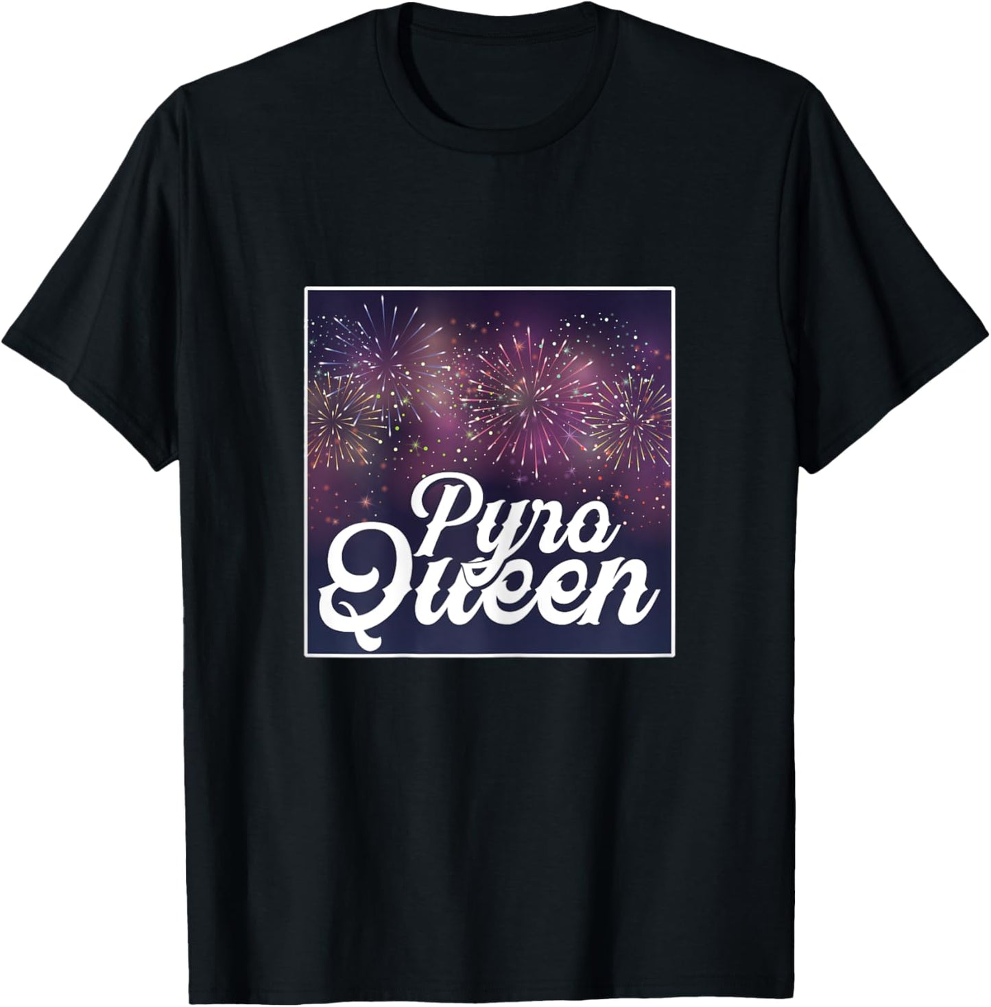 Pyro Queen Queen Explosion Bang Pyrotechnician Pyromans T-Shirt - T-Shirt | Black