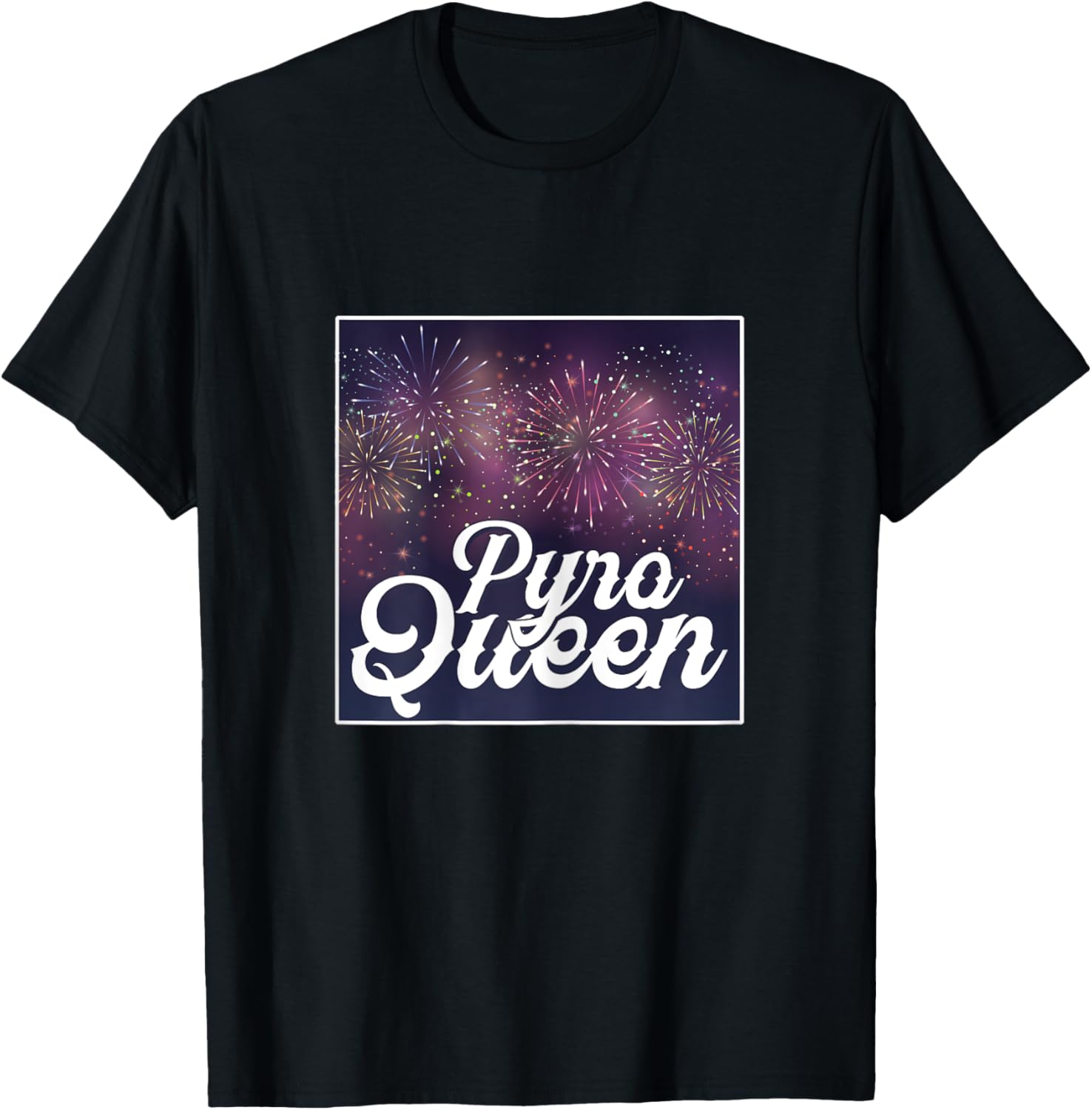 Pyro Queen Queen Explosion Bang Pyrotechnician Pyromans T-Shirt - T-Shirt | Black