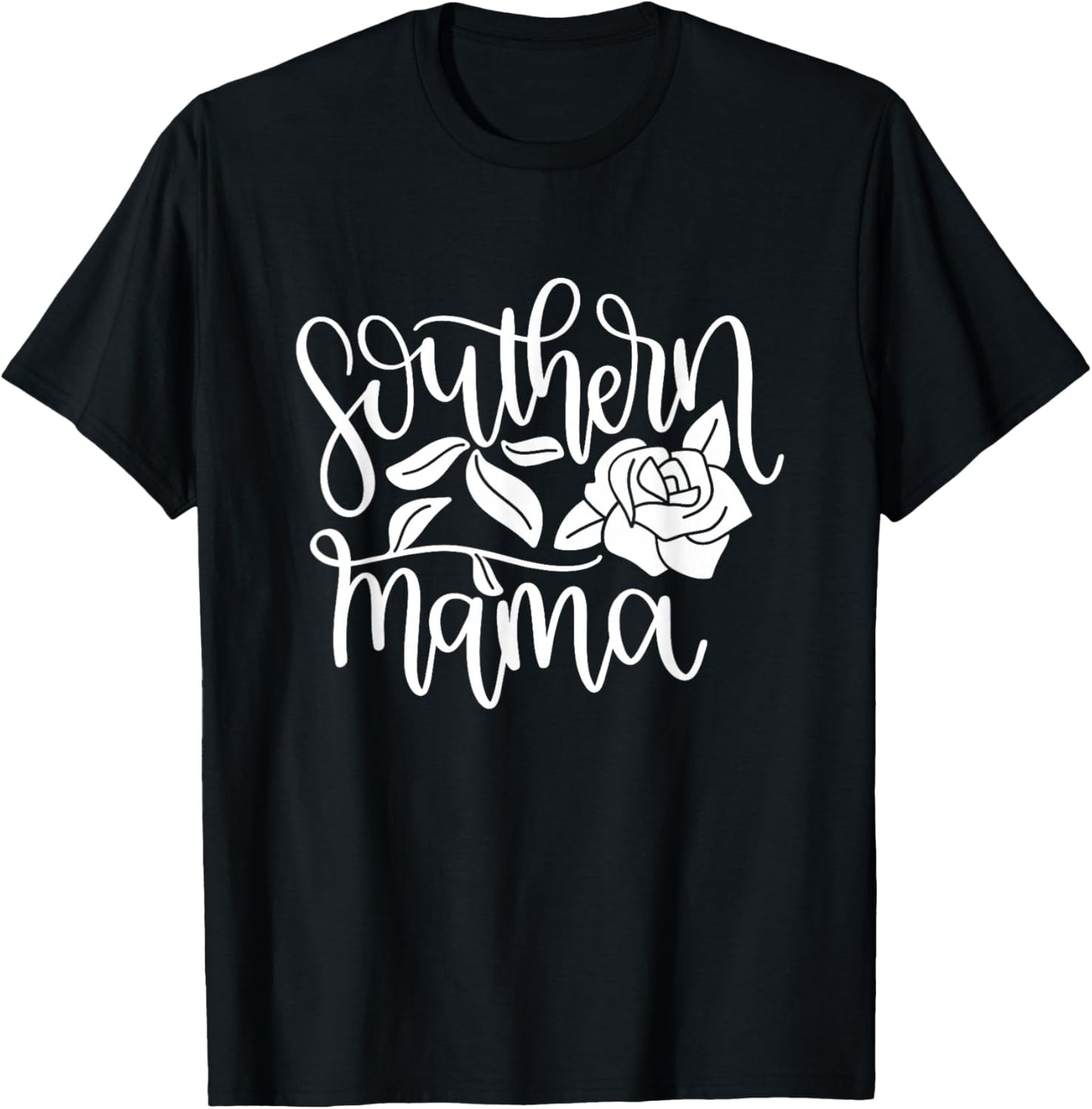 Southern Mama Floral Flower T-Shirt - T-Shirt | Black
