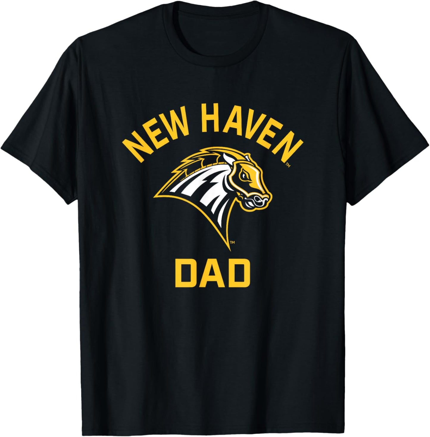 University of New Haven UNH Chargers Arched Dad T-Shirt - T-Shirt | Black