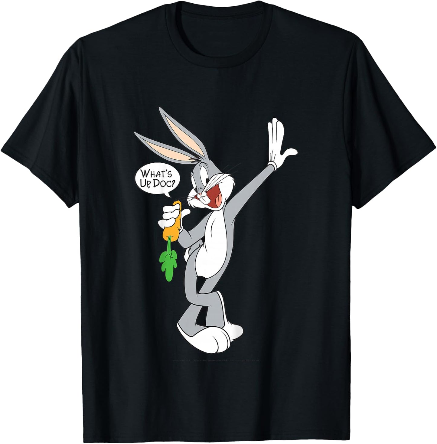 Kids Looney Tunes Bugs Bunny What's Up Doc Portrait T-Shirt - T-Shirt | Black