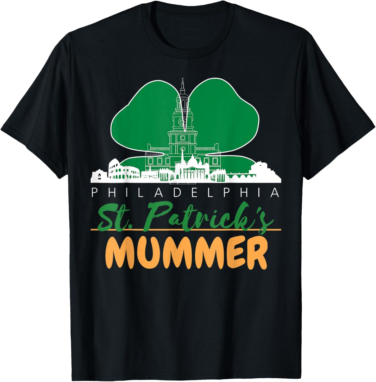 Mummers Day St. Patricks Day Shirt Funny Gift T-Shirt - T-Shirt | Black
