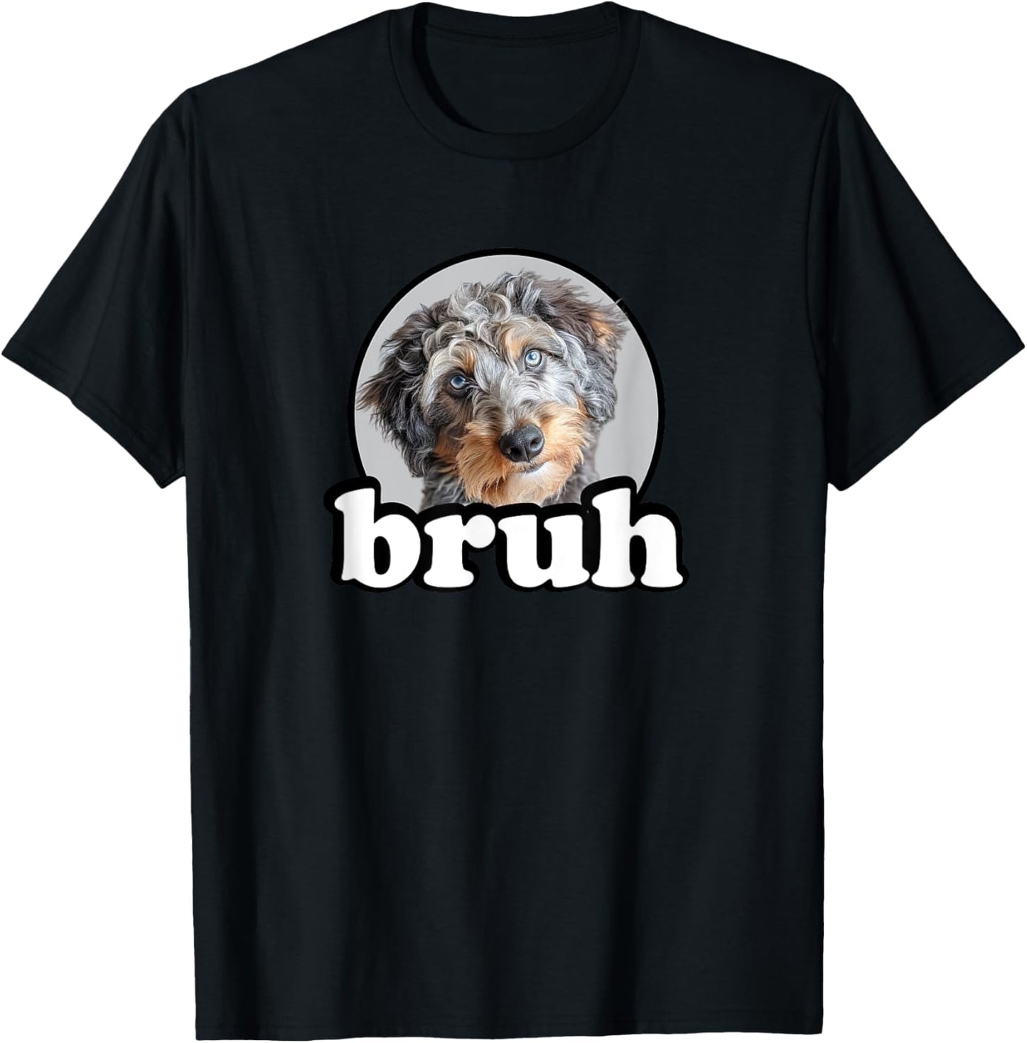 Merle Aussiedoodle T-Shirt - T-Shirt | Black