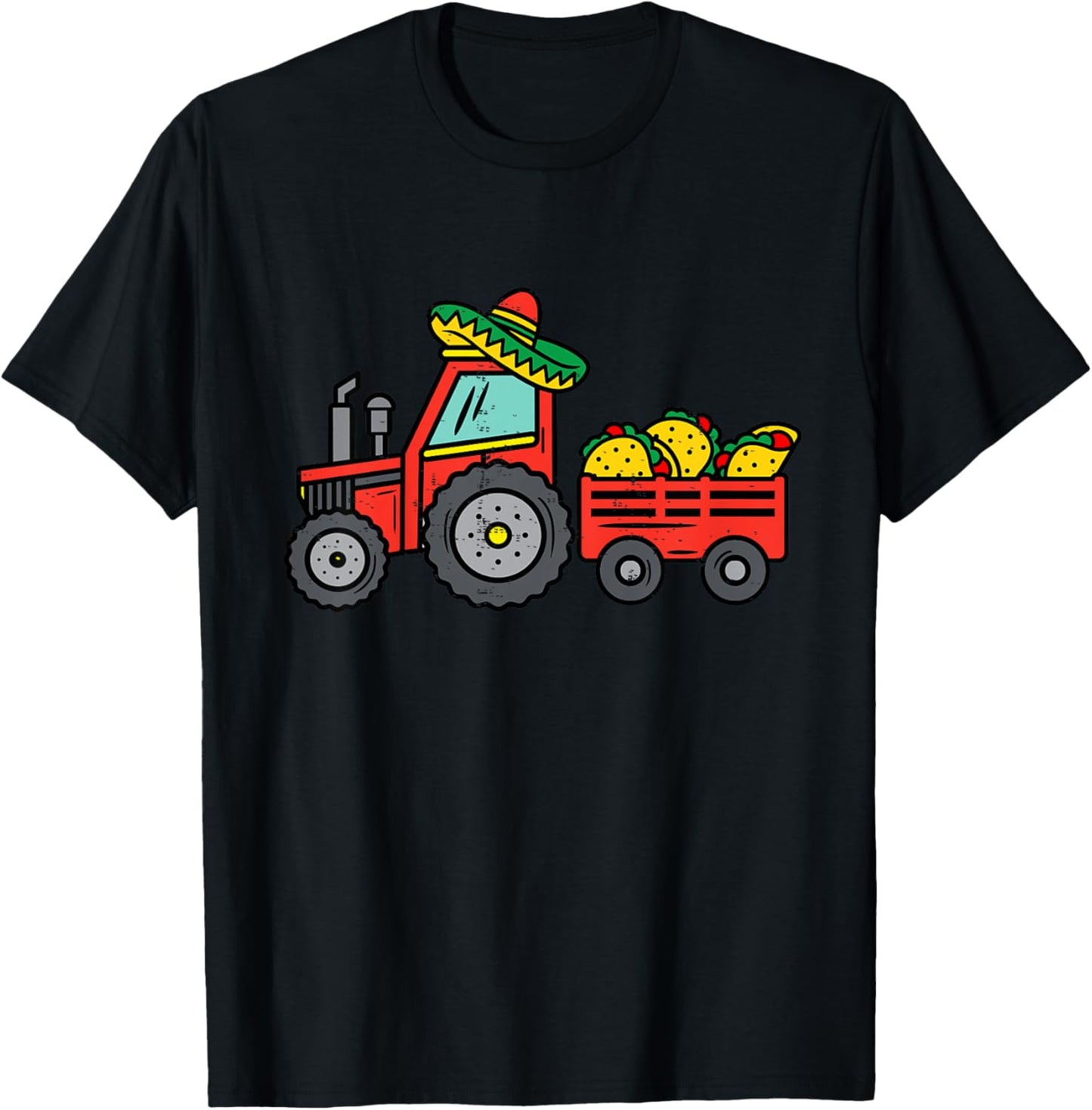 Kids Mexican Truck Tacos Boys Cinco De Mayo Fiesta Kids Toddler T-Shirt - T-Shirt | Black