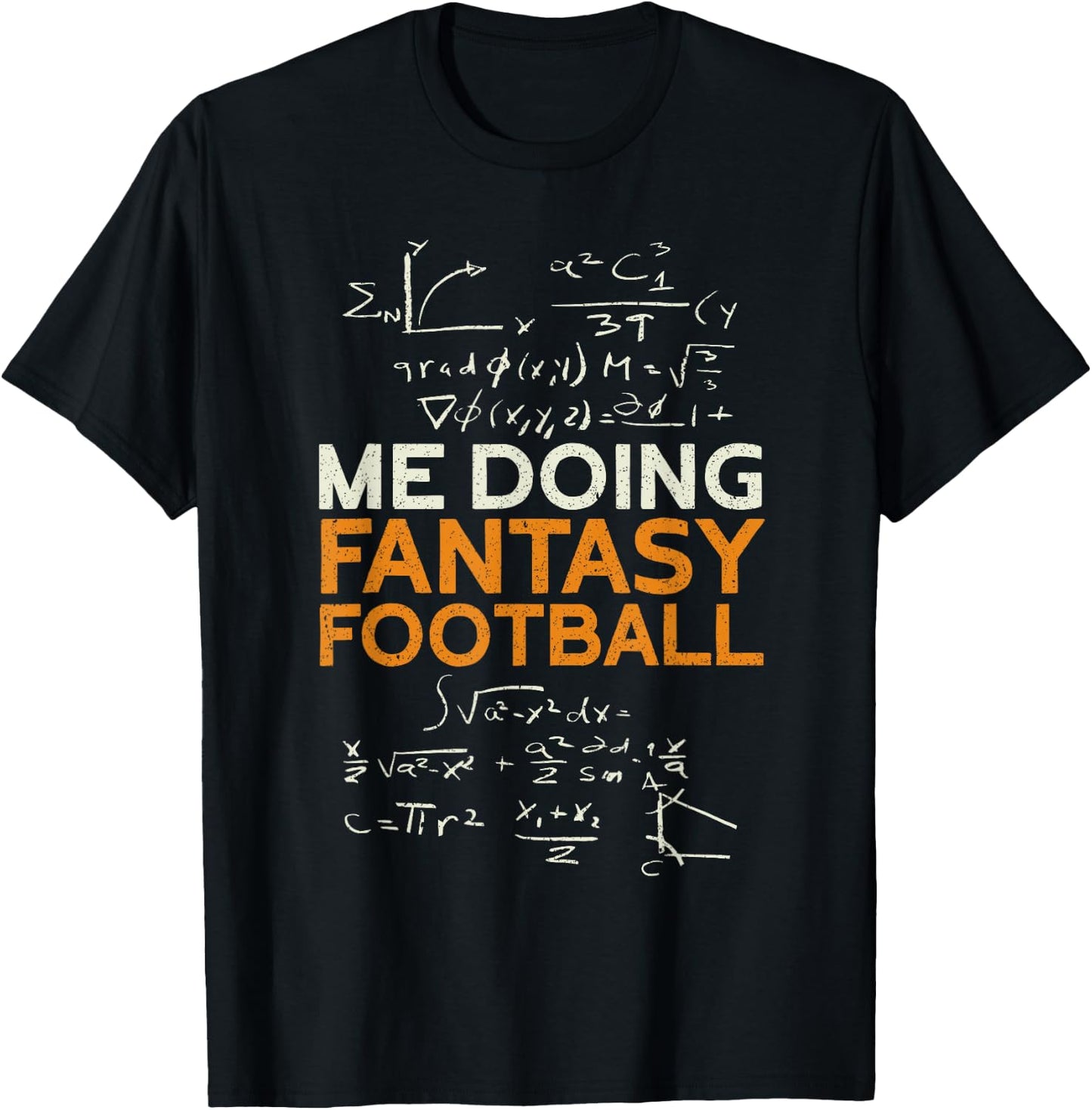 Me Doing Fantasy Football | Draft Day Funny Fantasy Football T-Shirt - T-Shirt | Black