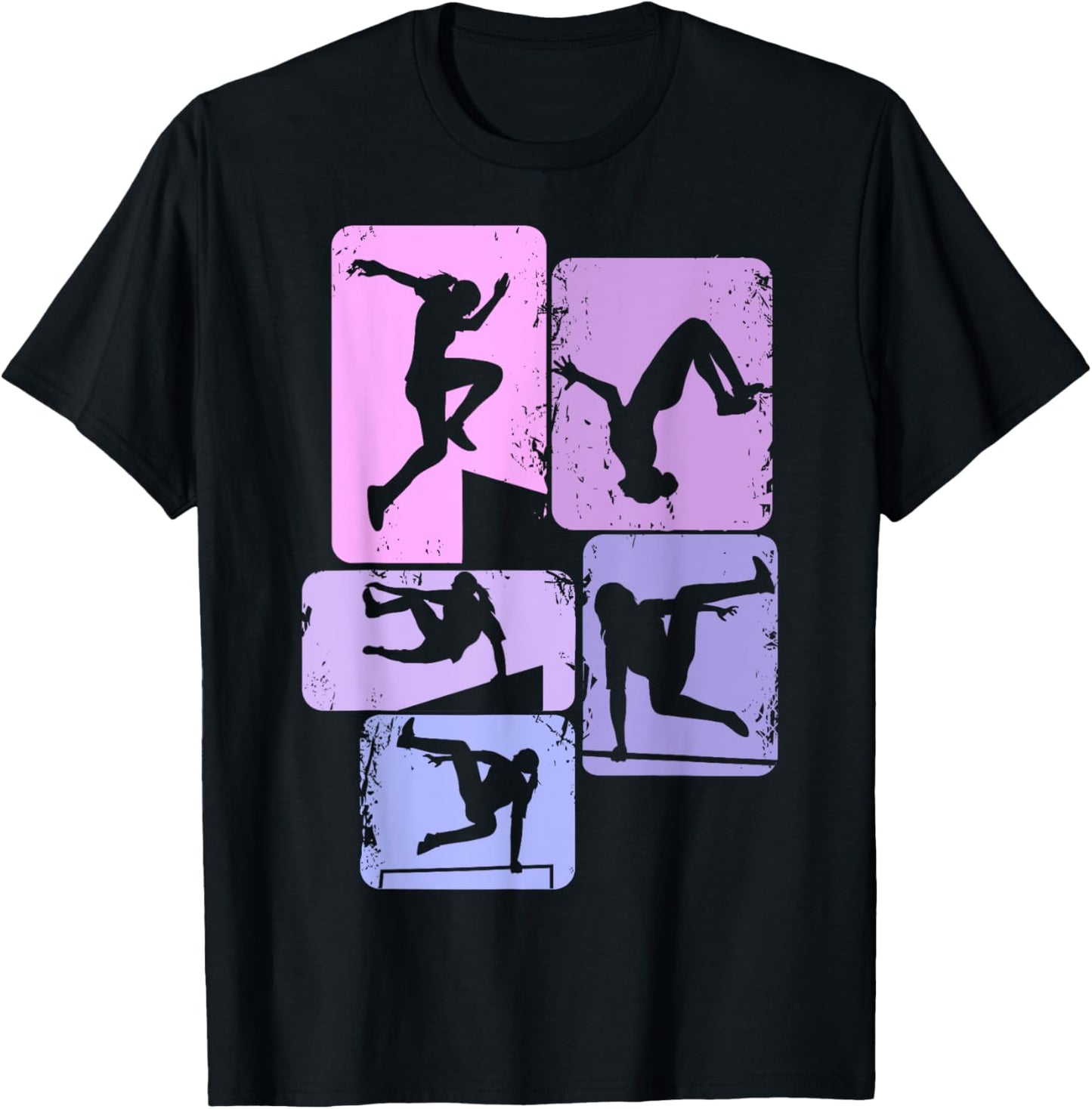 Parkour Girl Freerunner Freerunning Traceur Women Girls T-Shirt - T-Shirt | Black