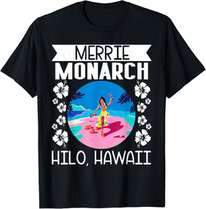 Islands Vintage Merrie Monarch T-Shirt - T-Shirt | Black