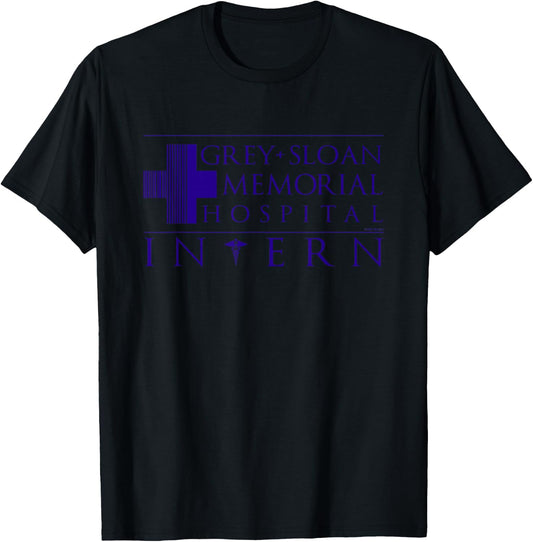 Grey's Anatomy Hospital Intern T-Shirt - T-Shirt | Black
