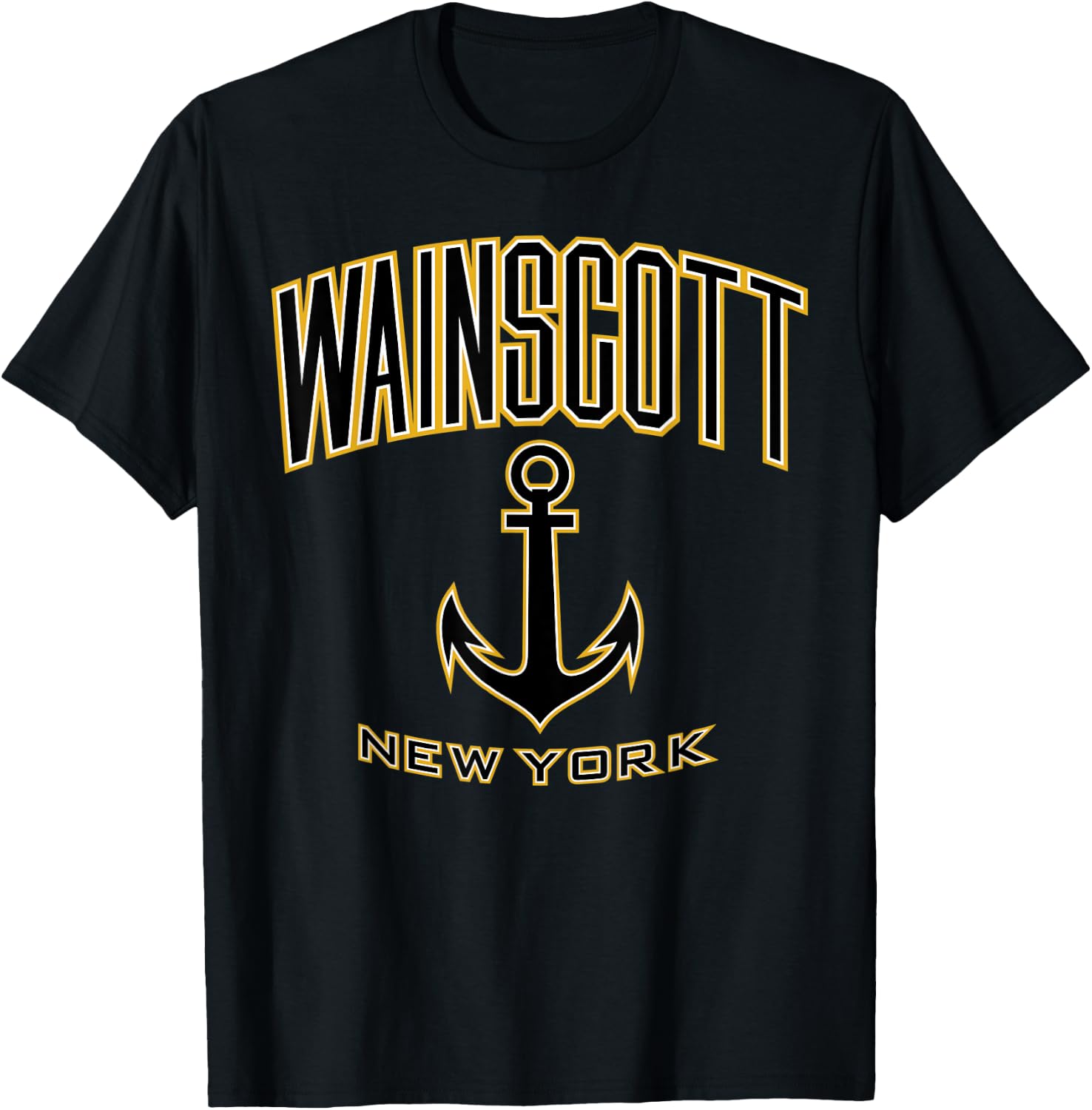 Wainscott NY Shirt , Men, Girls & Boys T-Shirt - T-Shirt | Black