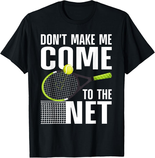 Funny Tennis Art Men Teens Tennis Player Lover T-Shirt - T-Shirt | Black
